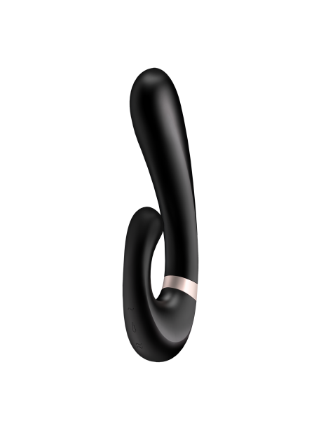 Stimulateur clitoridien et Vibromasseur point G Satisfyer Heat Wave Connect App - Noir SATISFYER