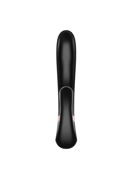 Stimulateur clitoridien et Vibromasseur point G Satisfyer Heat Wave Connect App - Noir SATISFYER