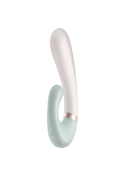 Stimulateur clitoridien et Vibromasseur point G Satisfyer Heat Wave Connect App - Vert clair SATISFYER