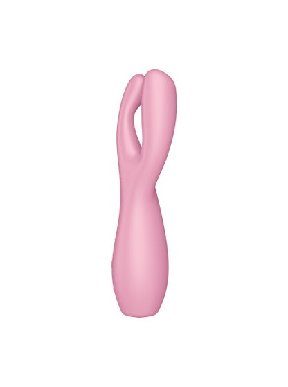 Stimulateur clitoridien et Vibromasseur point G Satisfyer Threesome 3 - Rose  ou Vert /bleu SATISFYER