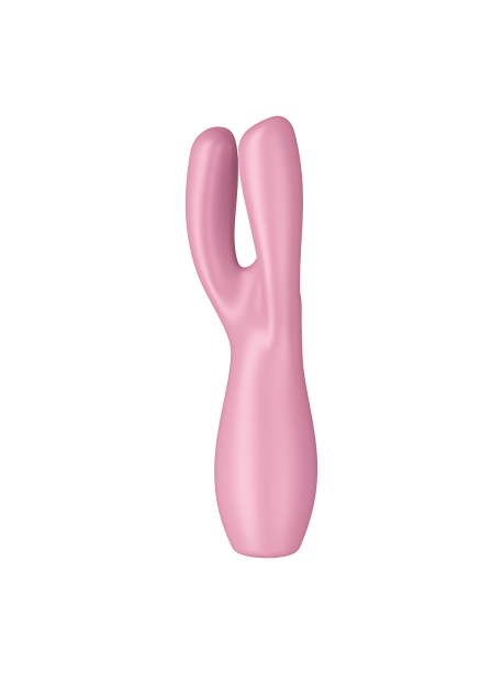 Stimulateur clitoridien et Vibromasseur point G Satisfyer Threesome 3 - Rose  ou Vert /bleu SATISFYER