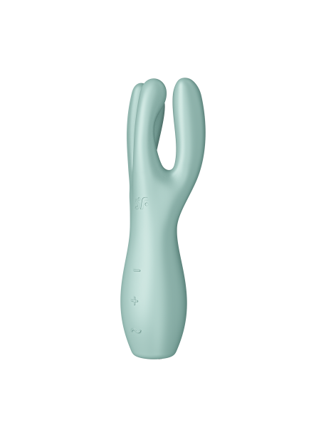 Stimulateur clitoridien et Vibromasseur point G Satisfyer Threesome 3 - Rose  ou Vert /bleu SATISFYER