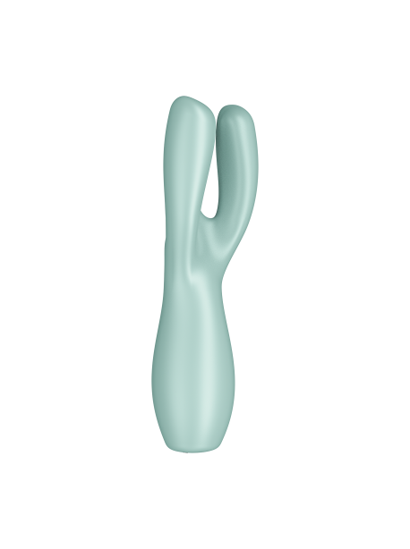 Stimulateur clitoridien et Vibromasseur point G Satisfyer Threesome 3 - Rose  ou Vert /bleu SATISFYER