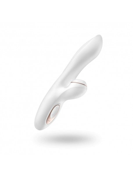 Stimulateur vibromasseur Satisfyer Pro G-Spot Rabbit - Blanc et Or rose