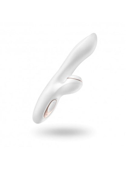 Stimulateur vibromasseur Satisfyer Pro G-Spot Rabbit - Blanc et Or rose