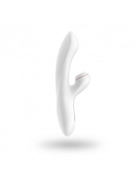 Stimulateur vibromasseur Satisfyer Pro G-Spot Rabbit - Blanc et Or rose