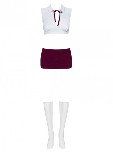 Student Costume - Blanc et Violet OBSESSIVE