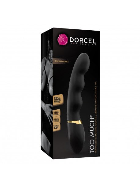 Vibromasseur Dorcel Too Much 2.0 - Noir et Or