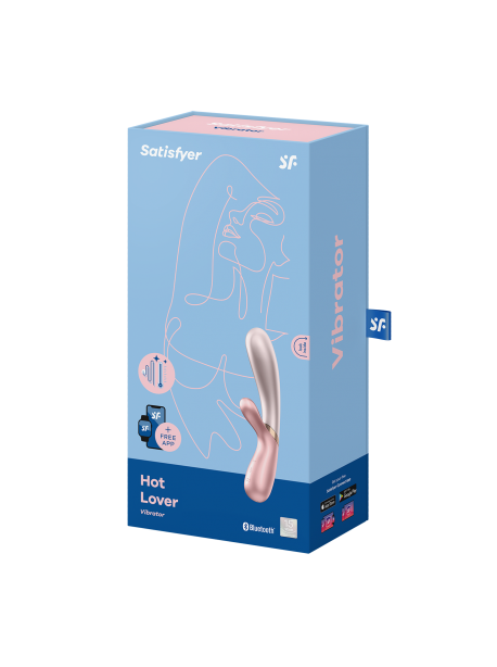 Vibromasseur Rabbit chauffant Satisfyer Hot Lover Pink SATISFYER